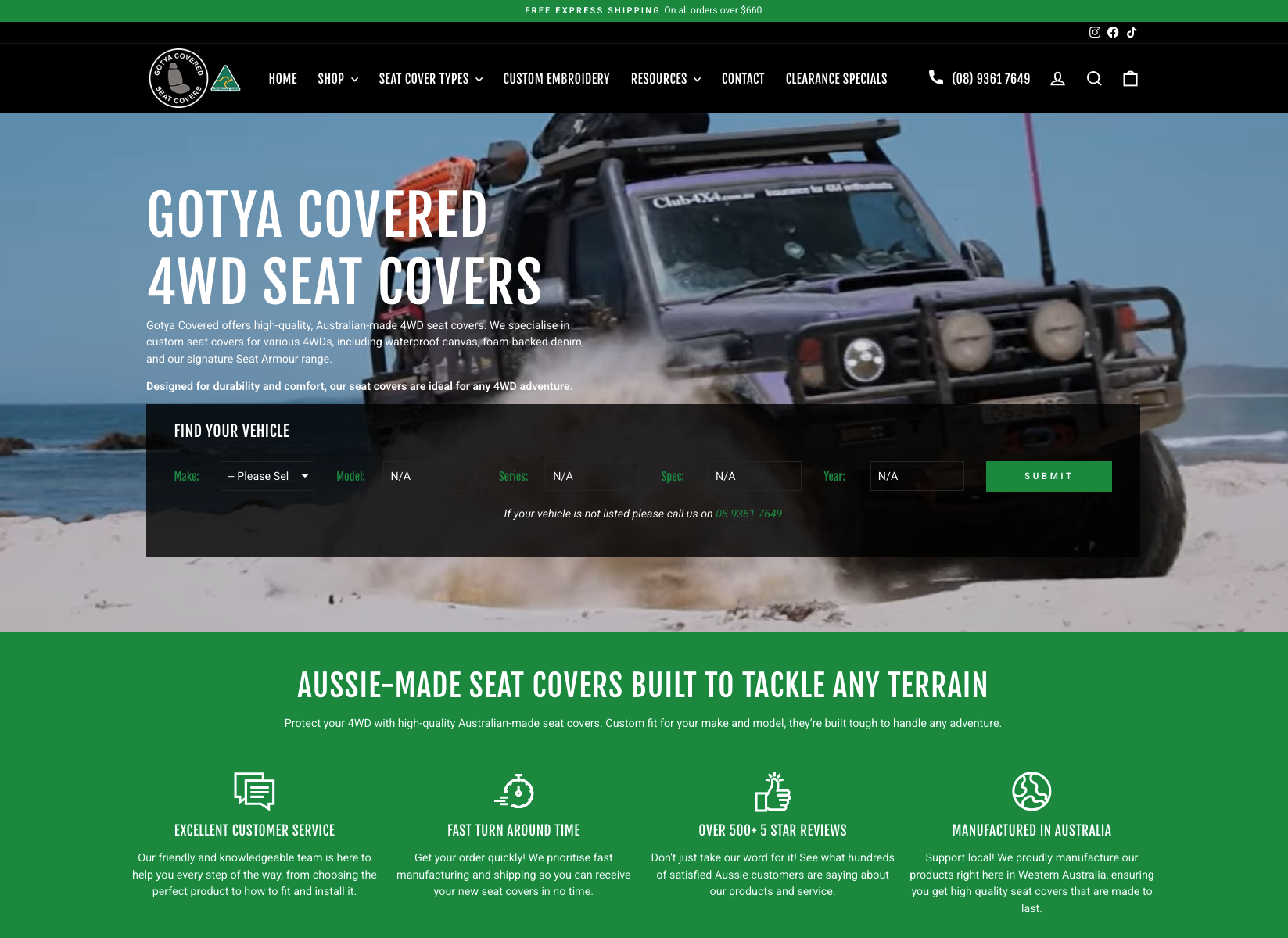Gotya Covered Shopify website